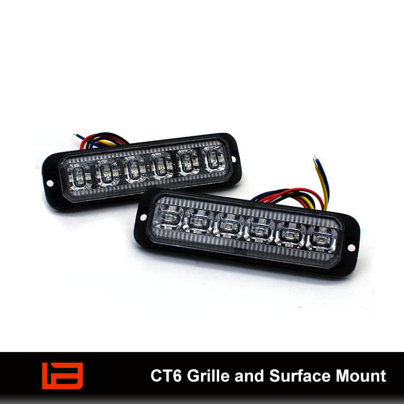 CT6 Luces LED de montaje en superficie y rejilla