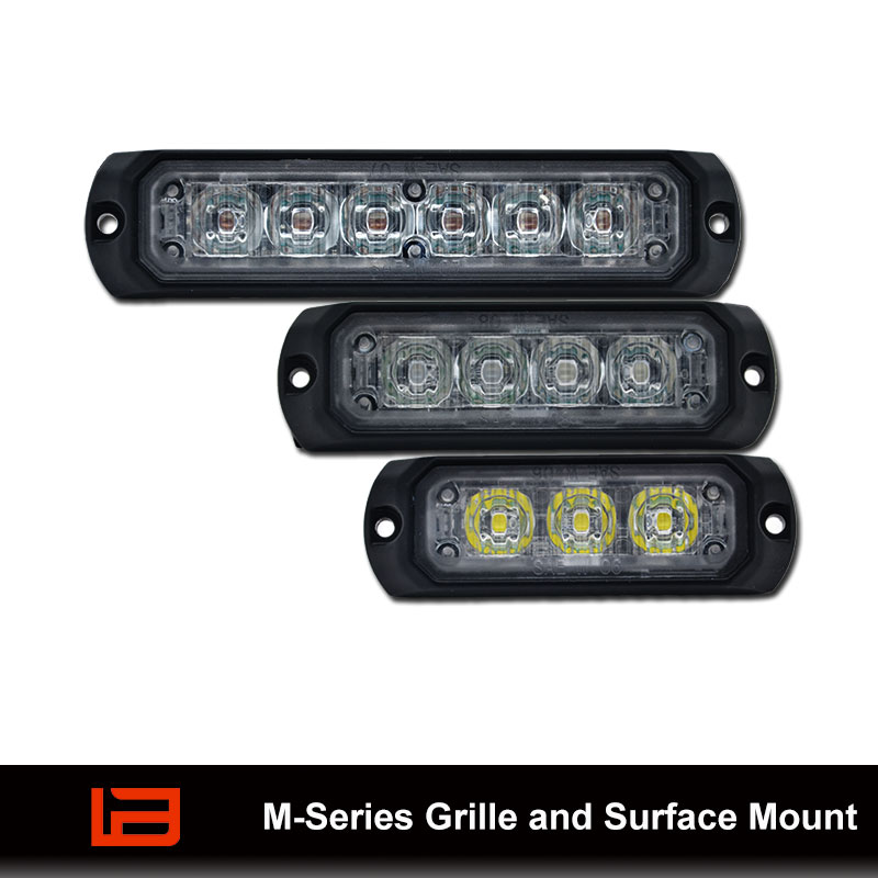 M serie Luces LED de montaje en superficie y rejilla TIR