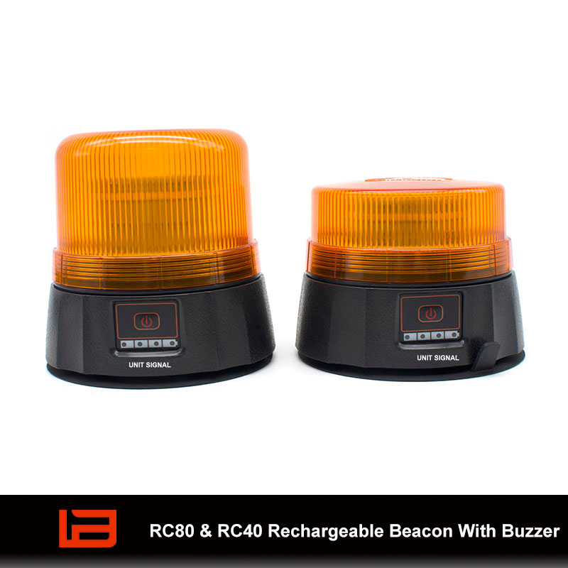 Baliza recargable RC80 y RC40 con zumbador